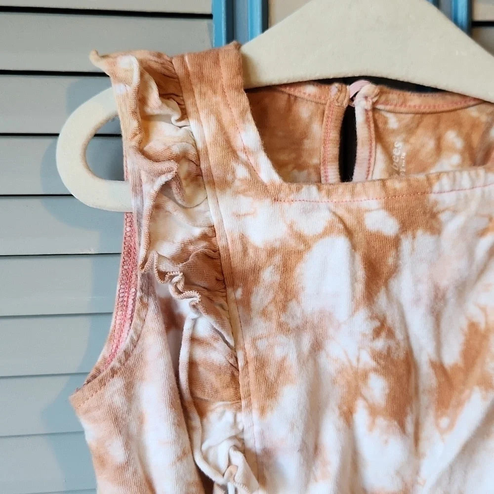 Burt’s Bees Baby  Orange Tie-Dye Romper